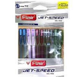 Flair JET-SPEED Gel Pen (Blue Black)(Set of 10)